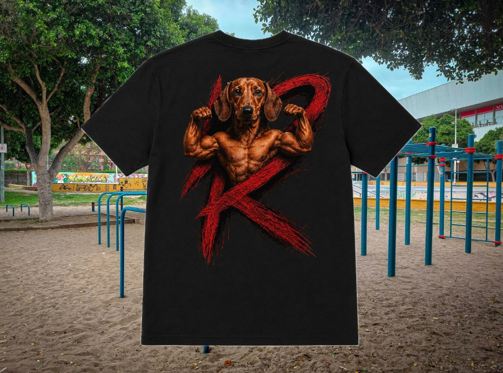 #002 Doggies DACHSHUND BARS T-Shirt